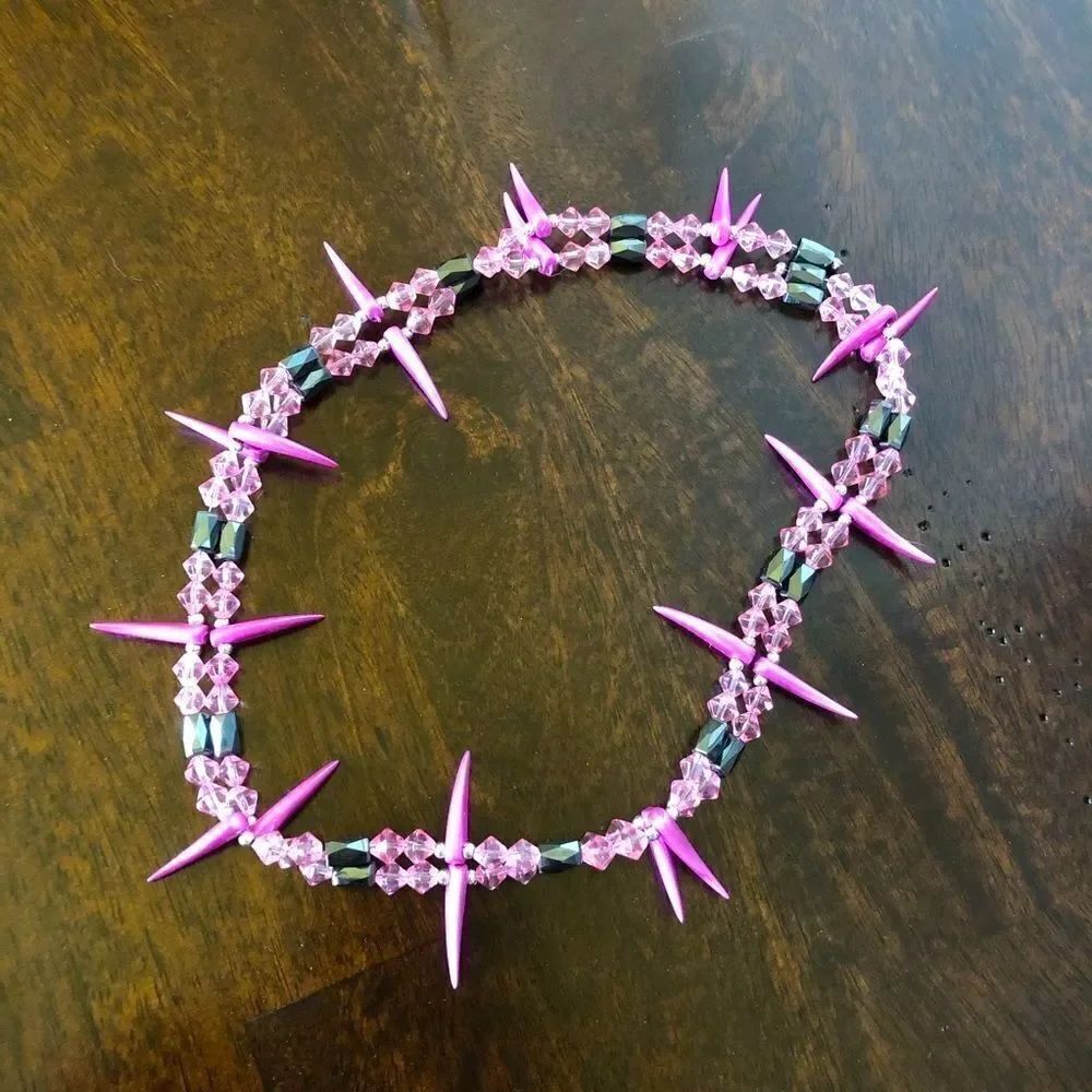 Magnetic Pink Long Accent Necklace